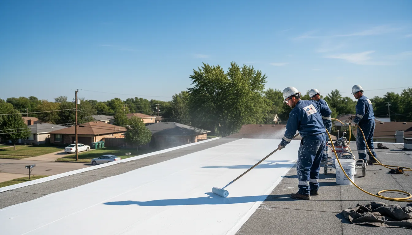 Commercial roof coating in Mount Erie, IL near me
